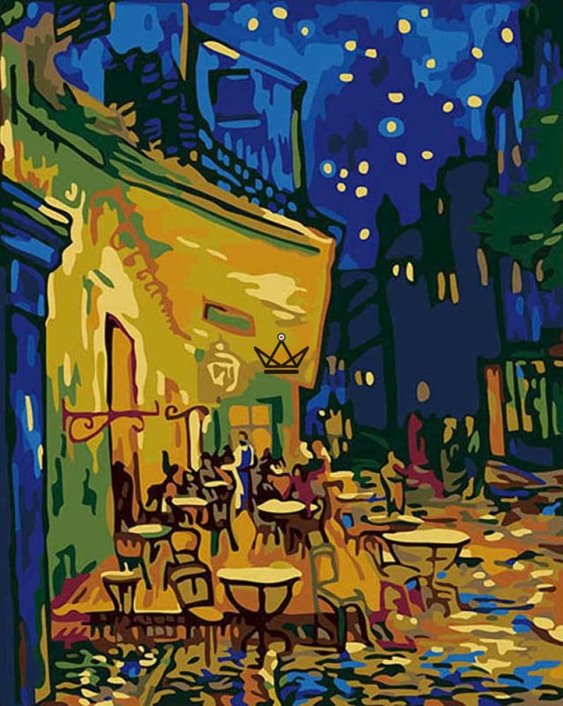 🎨 Painting by numbers - MaestroColor (Munch, Vincent van Gogh, Klimt) — Coffee / 20x30cm