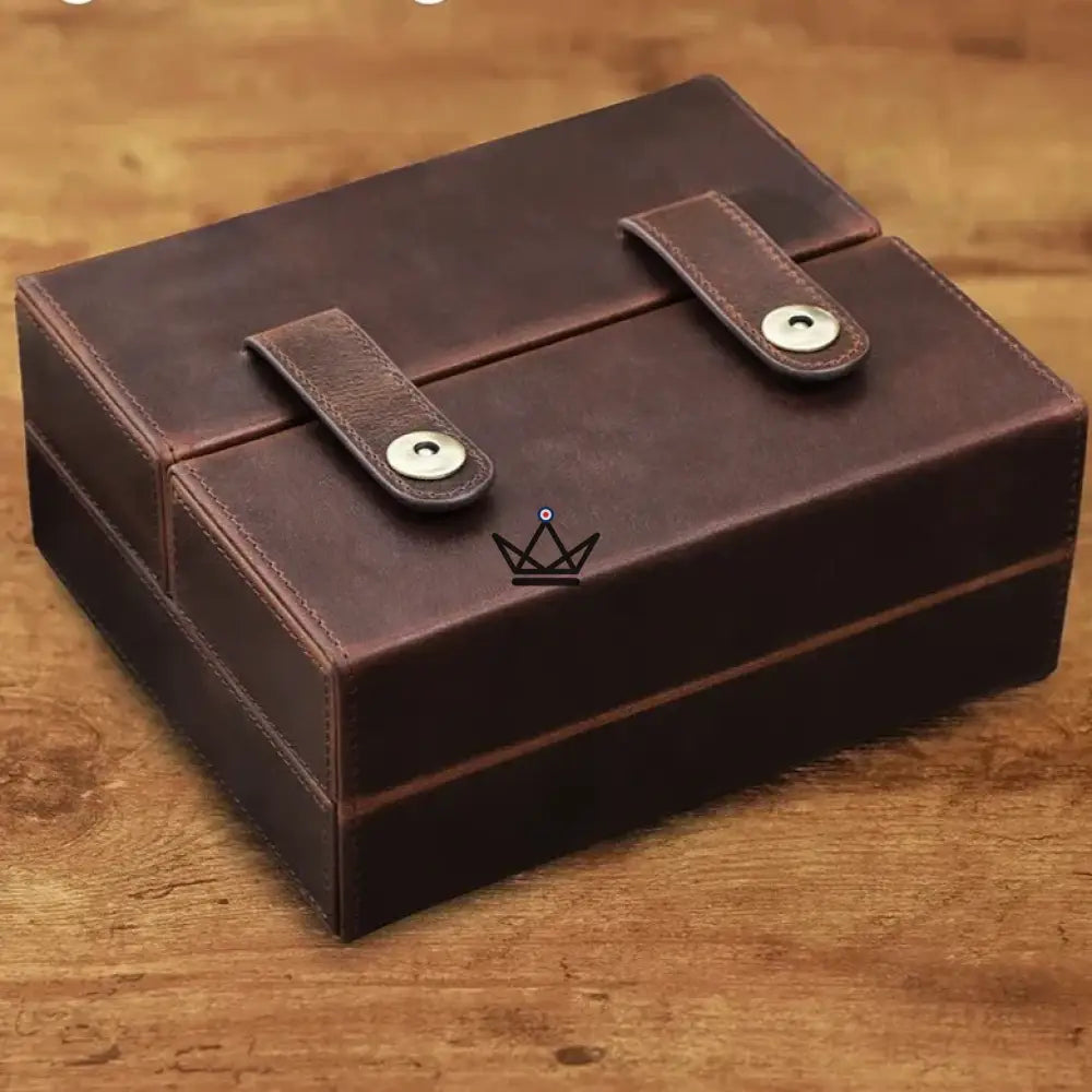 Anpassbarer Zigarren-Humidor aus Leder – Voyageur King – Ansicht 3