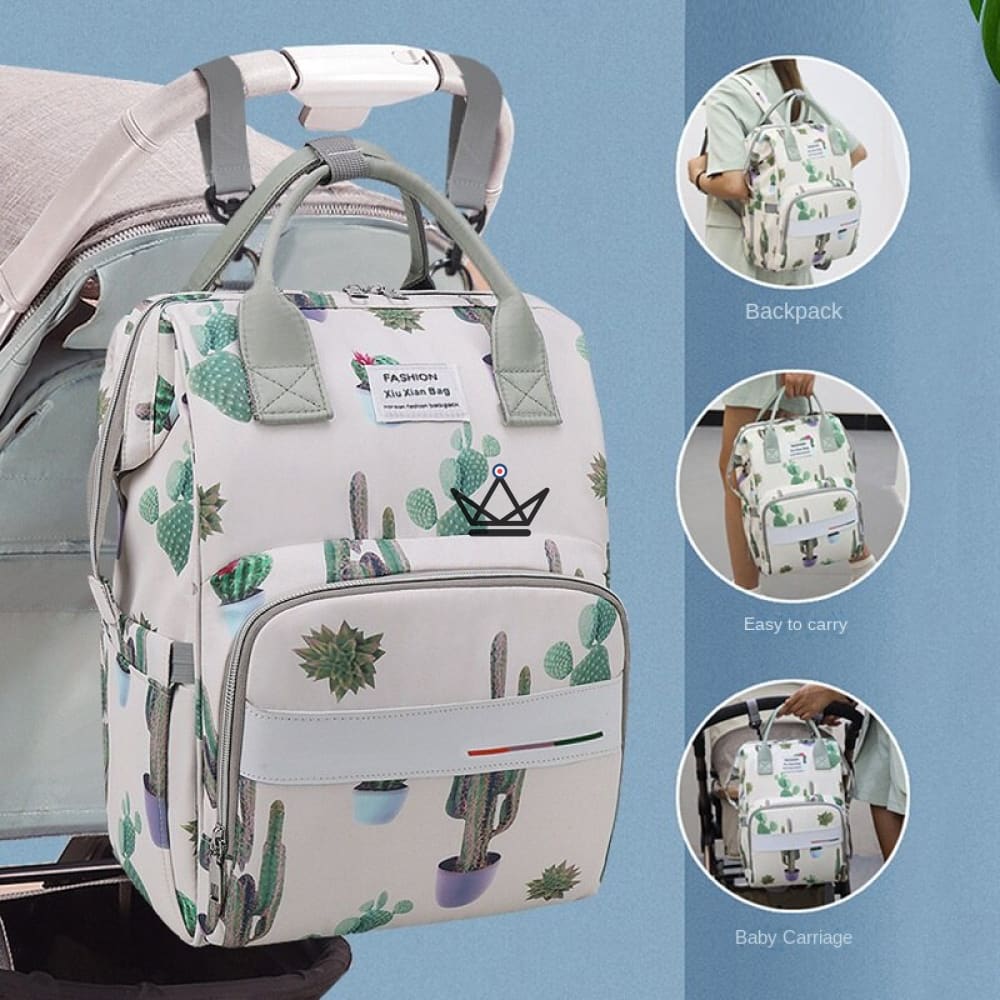 Mochila de maternidad / bolsa de cambio - FLORES - vista 2