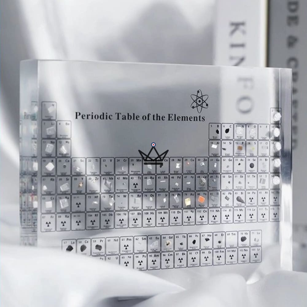 Dekorative Periodensystem mit echten Elementen – Mendelejew – Ansicht 3