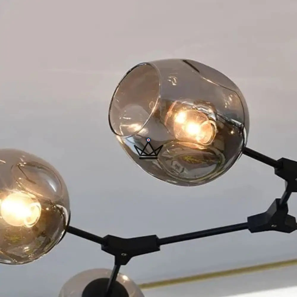 Replacement globe for Branching Bubble ceiling chandelier - ECLAT BUBBLE — Smoked Gray / 15cm
