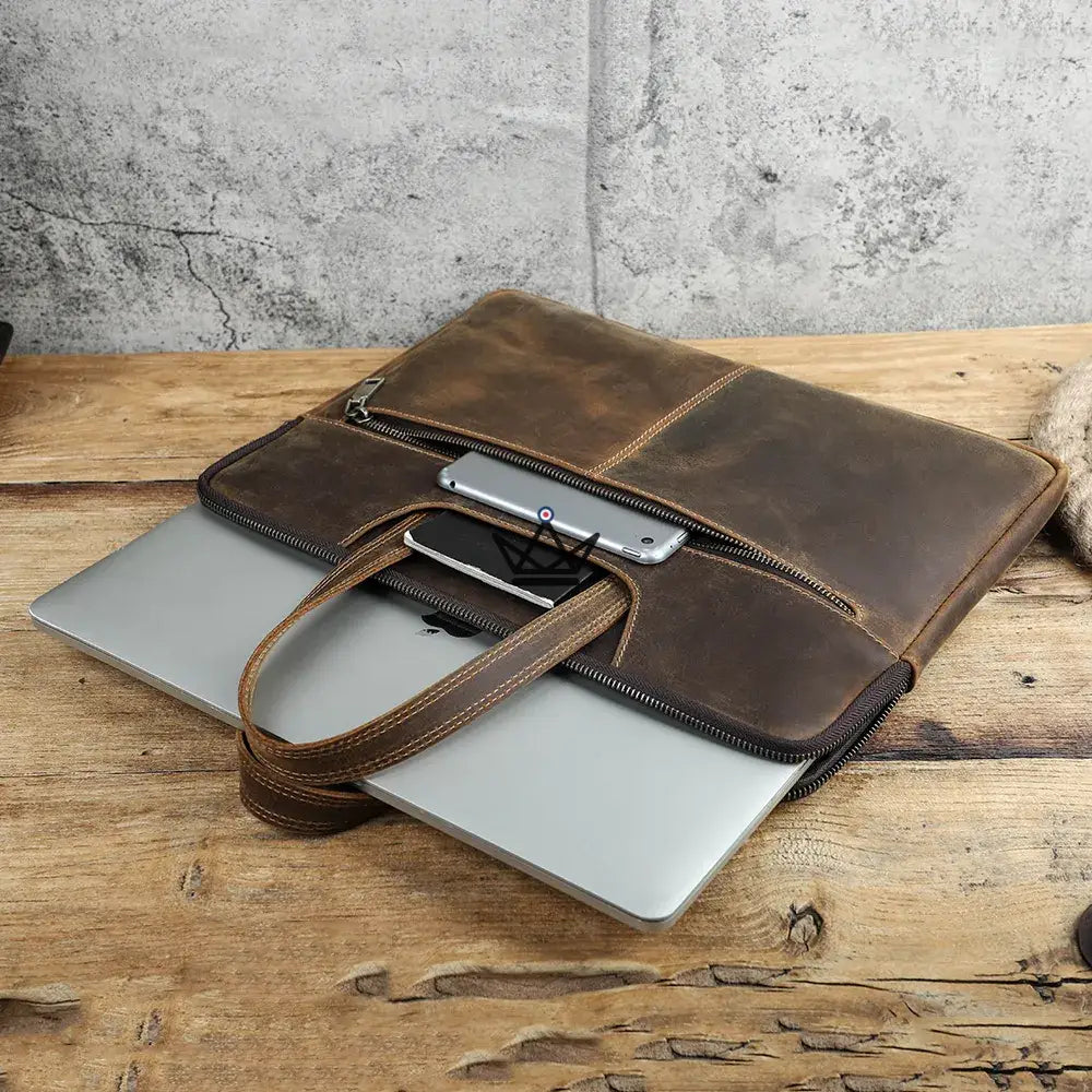 Anpassbare Arbeitstasche aus Leder – Voyageur Edison – Ansicht 4