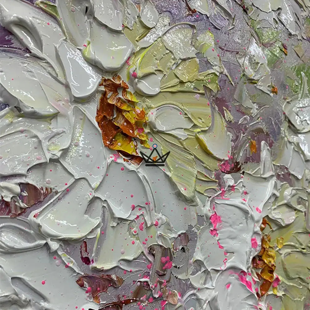 Ölgemälde auf XXL-Leinwand - Floral Burst – Ansicht 4
