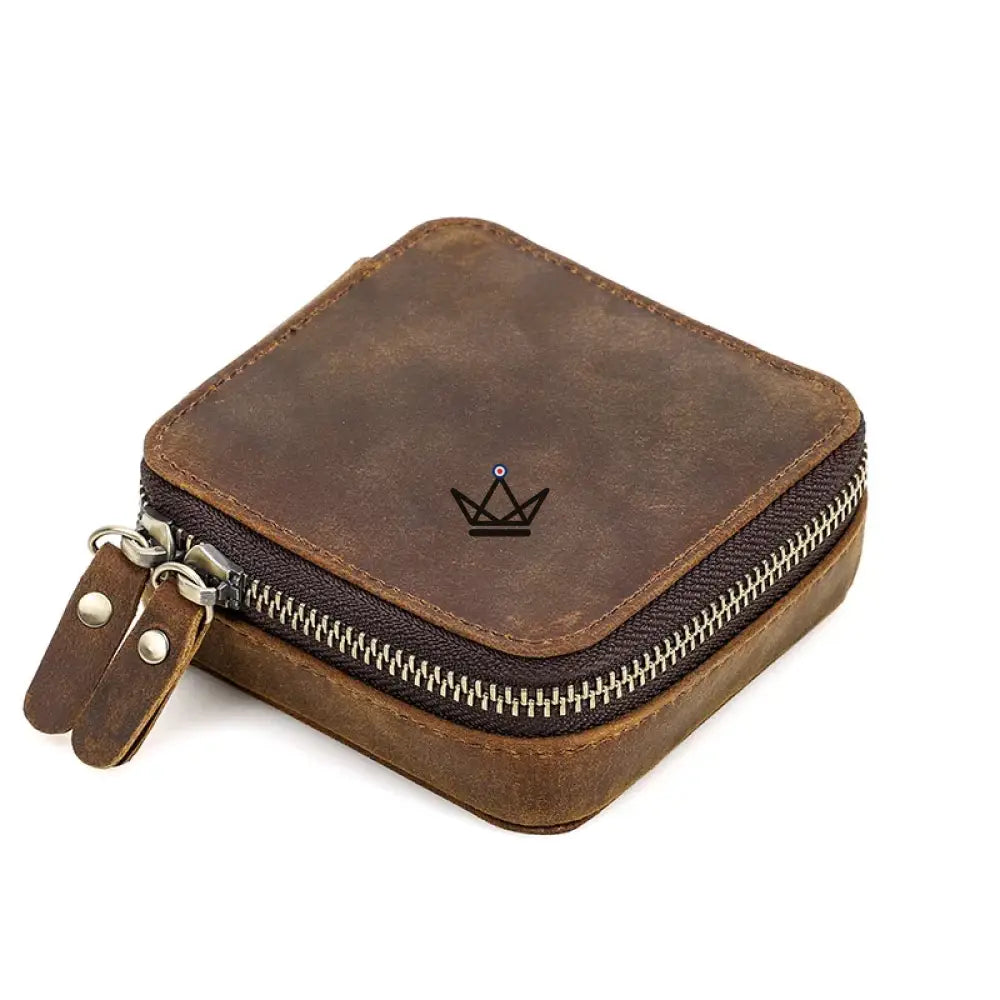 Personalisierbare Schmuckschatulle aus Leder – Voyageur Nova – Ansicht 7