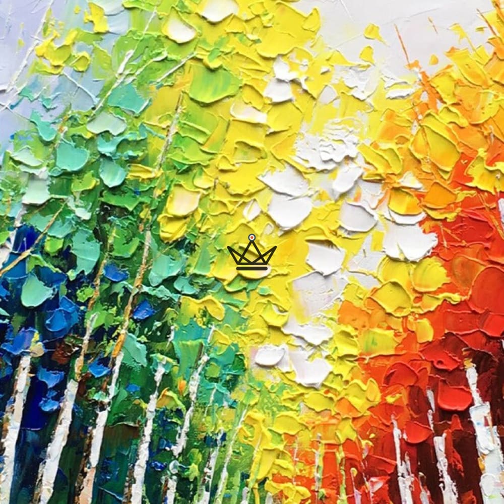 XXL pintura al óleo sobre lienzo - esencia del bosque - vista 3