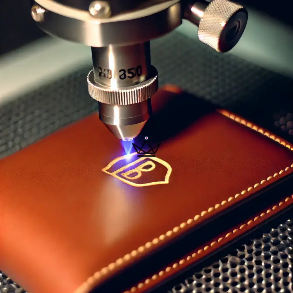 Leder-Personalisierung – Lasergravur von Logo oder Text (Kollektion Individualisierbarer Voyageur) – Ansicht 2