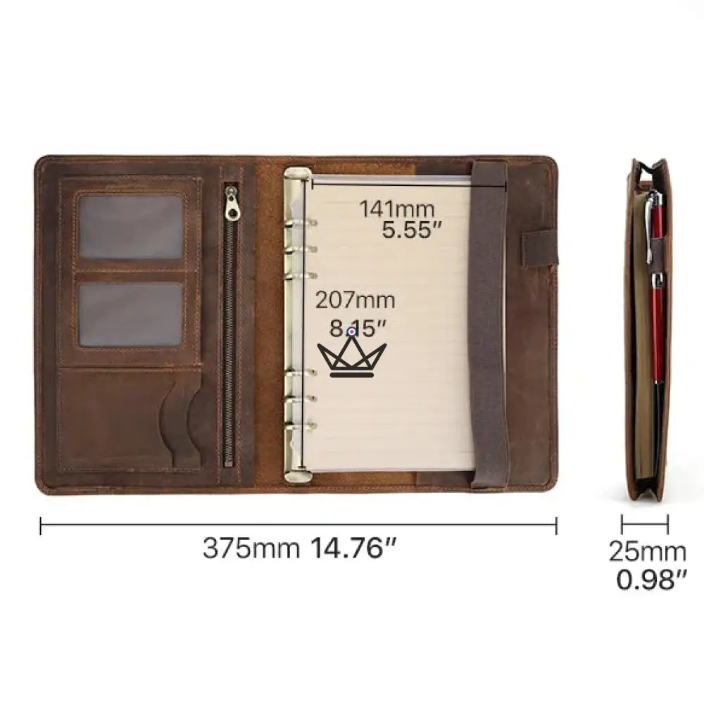 Customizable A5 Leather Organizer — VOYAGEUR Galenda — view 6