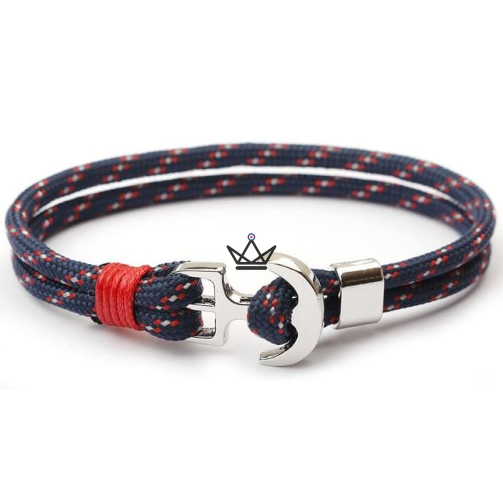 Neptun-Armband – Anker versilbert & Tau – 19 Farben – Ansicht 11