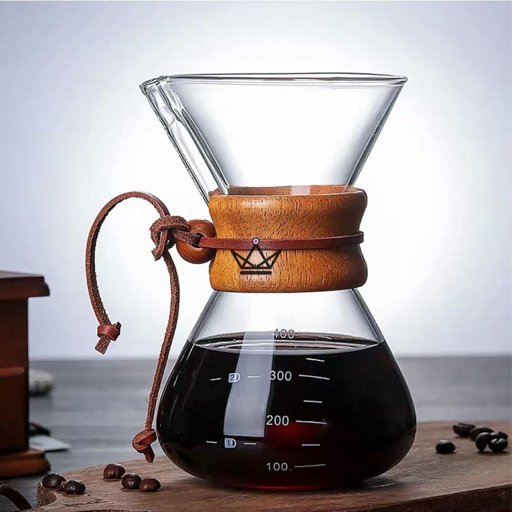 Kaffeebereiter im Chemex-Stil für Slow Coffee 400ml - 2 Farben – Ansicht 8