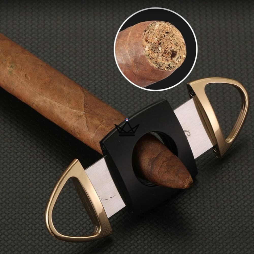 KELOW Cigar Box – TOWER 3-Flame Lighter + Punch & Cigar Cutter | Yellow or Black — view 6