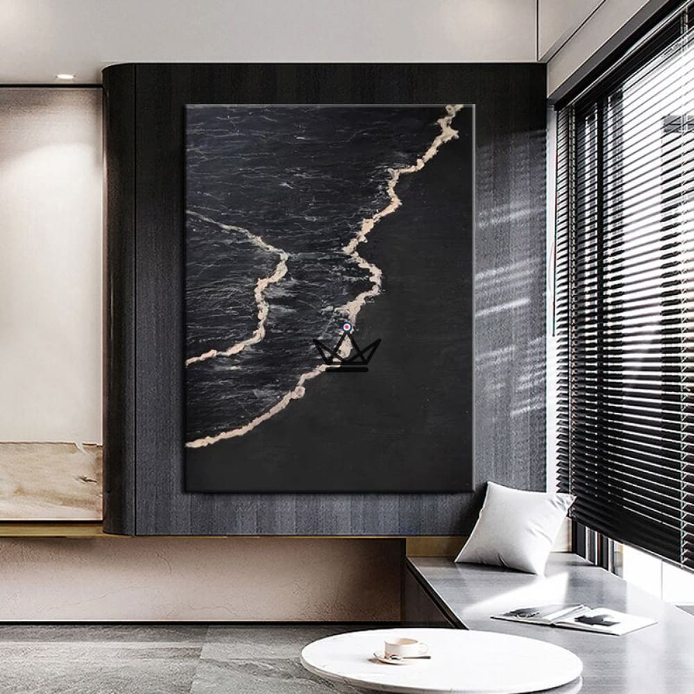 XXL pintura al óleo sobre lienzo - Black Sand - vista 4