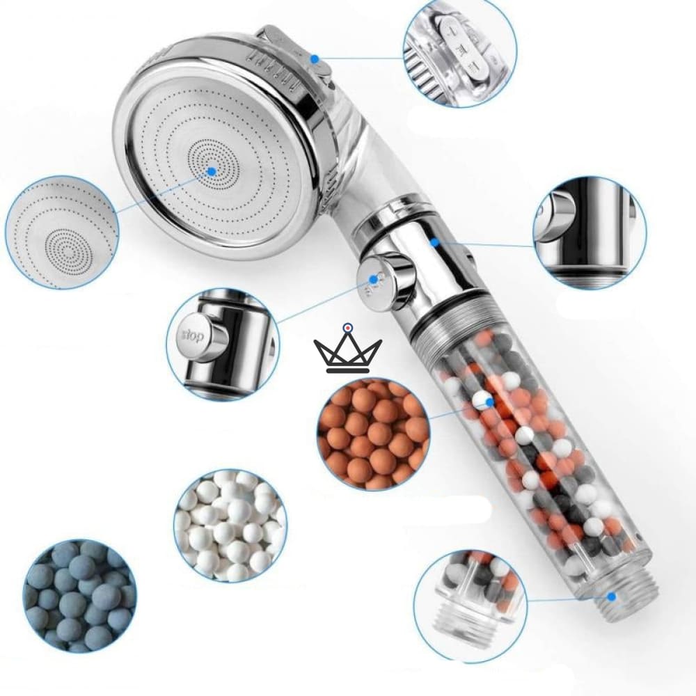 EcoSpa Triple Action Hand Shower - Premium — vista 3