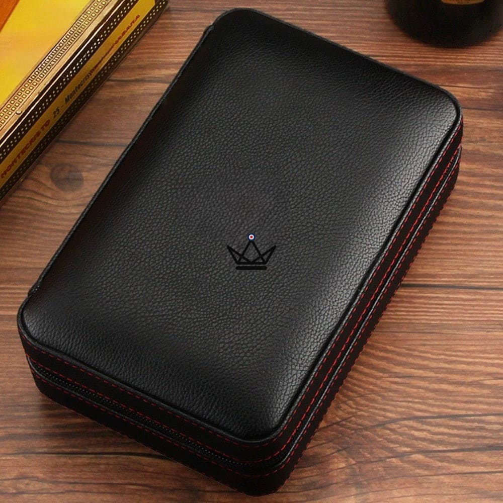 Reise-Humidor aus Leder & Zedernholz – 5 Zigarren | Prime Style – Ansicht 5