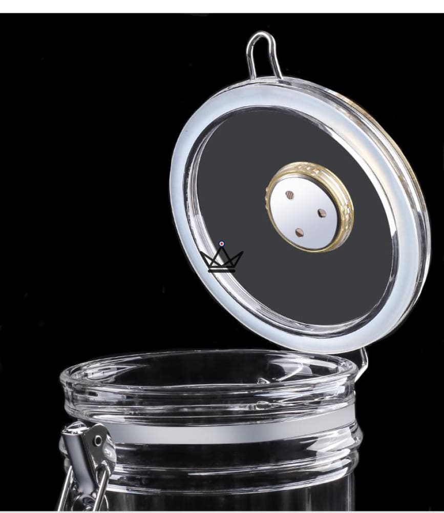 CRYSTAL BOWL Jar Humidor — clear acrylic, 15 to 20 cigars — view 4