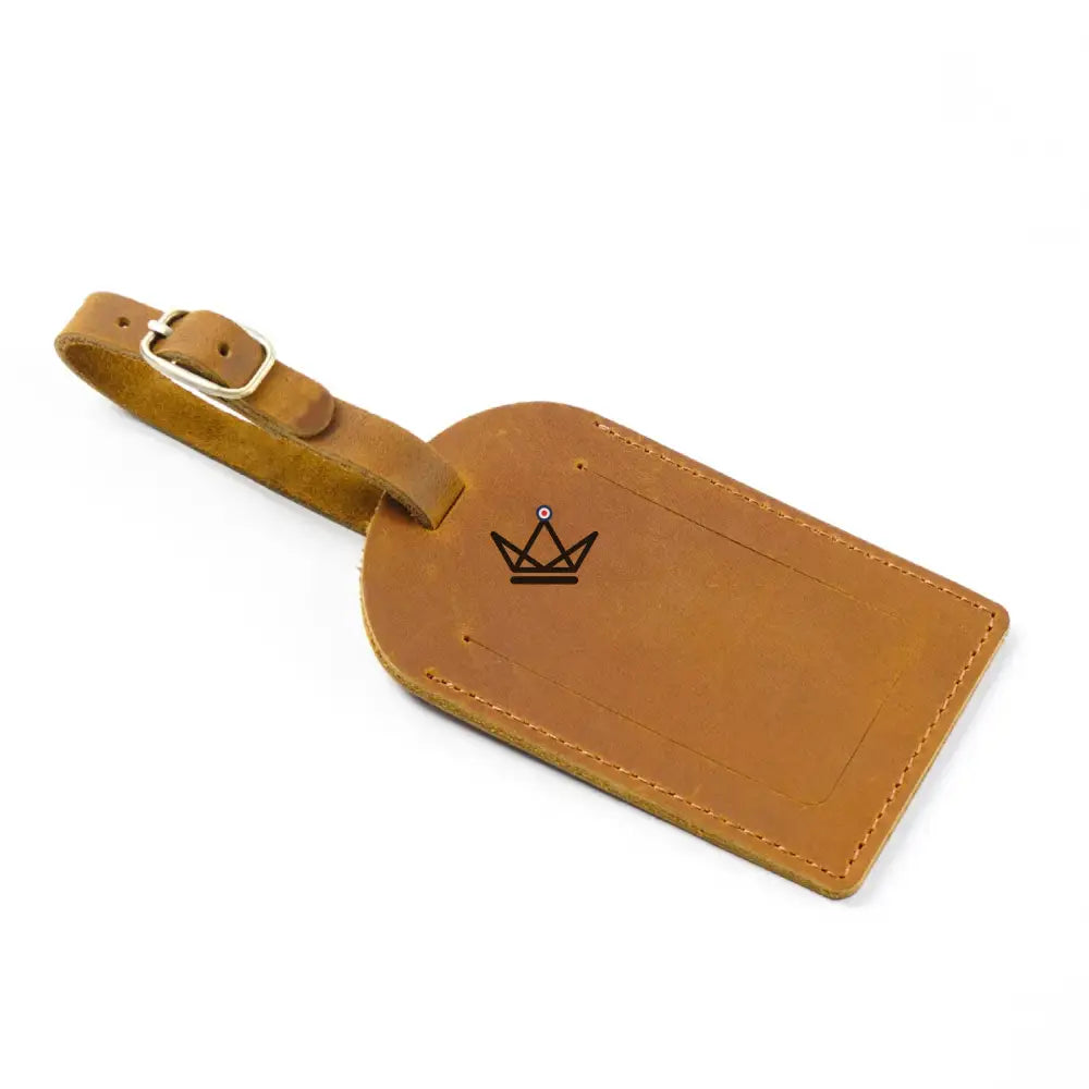 Customizable Leather Luggage Tag – Voyageur Tag — view 16