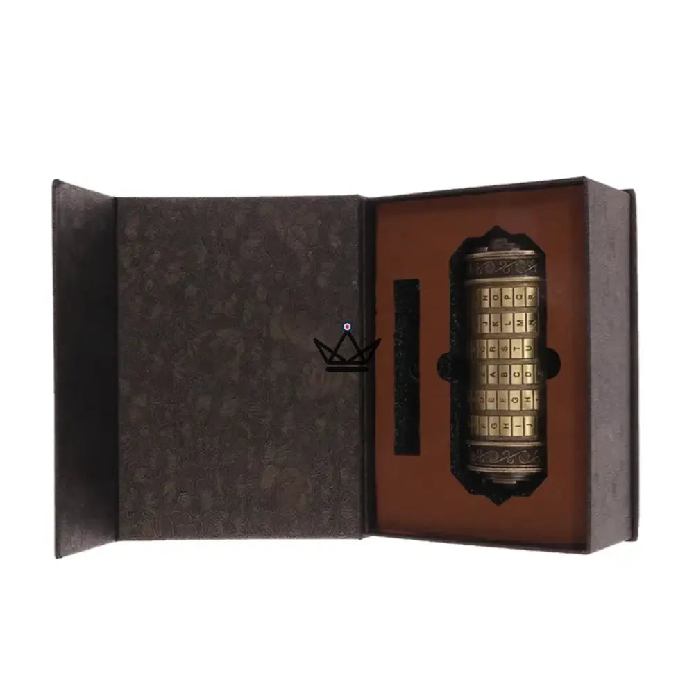 Cryptex Da Vinci – Bronze Coded Message Chest – vista 4