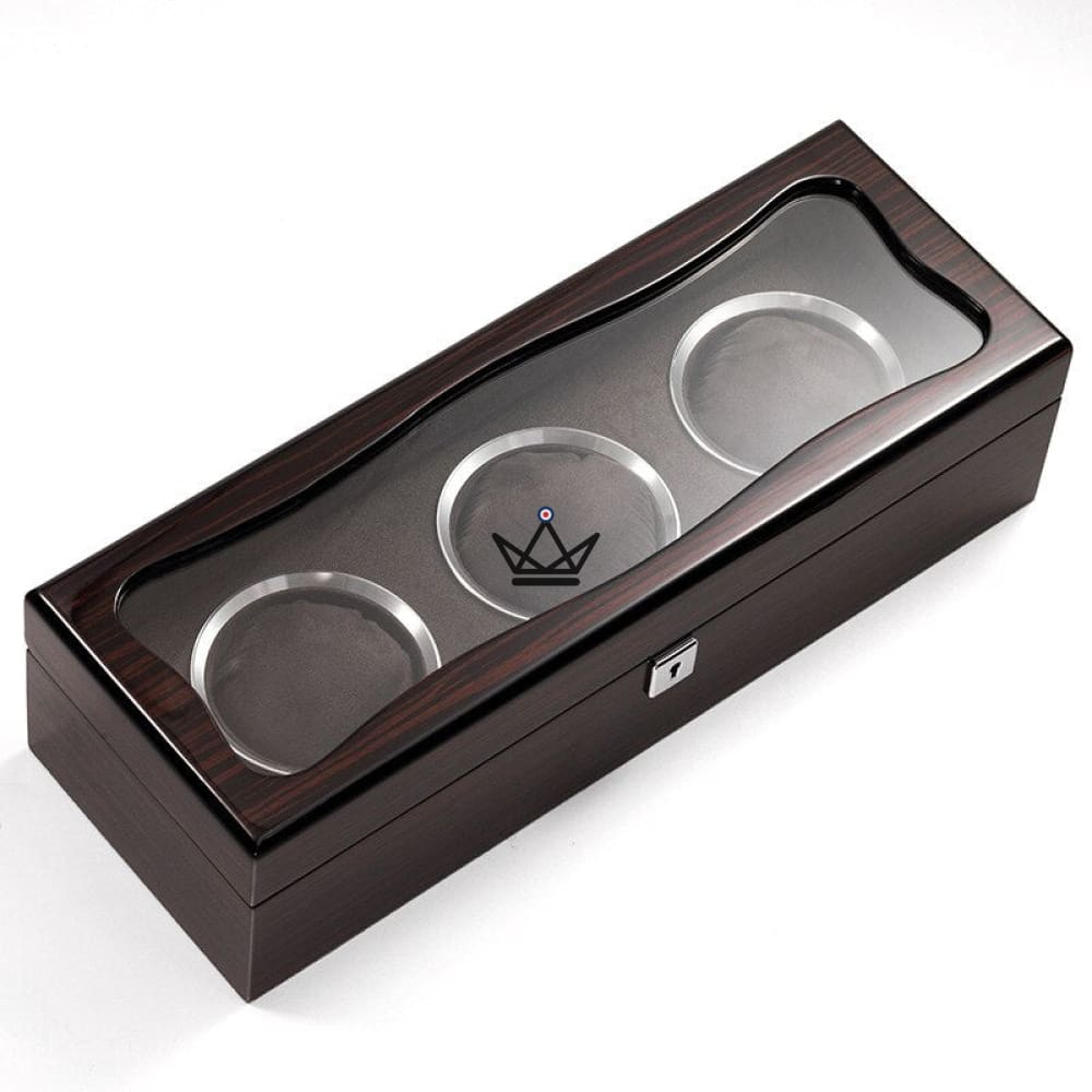 LUXURIA TEMPORUM Luxuriöse Uhrenbox – Lackiertes Holz, Glasfenster, Schlüssel, für 2 bis 9 Uhren – Ansicht 6