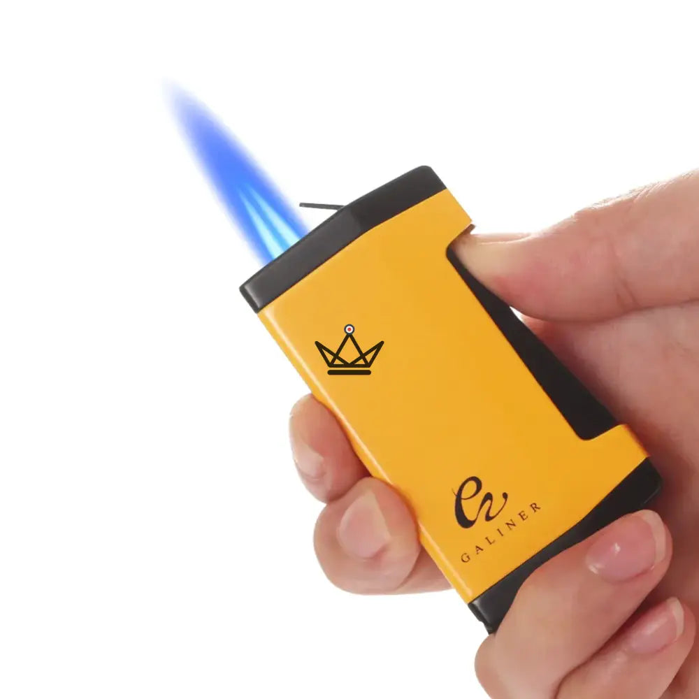 GOLDYR Lighter & Cigar Cutter Set — Blue Flame Torch + 64mm Cigar Cutter | Yellow or Black — view 11