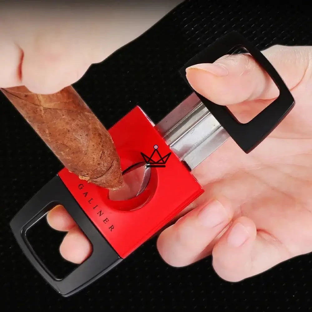 Luxurious Square Cigar Cutter — V-Cut, Metal Alloy, Max Diameter 23 mm, 3 Colors, Gift Box Included — view 8