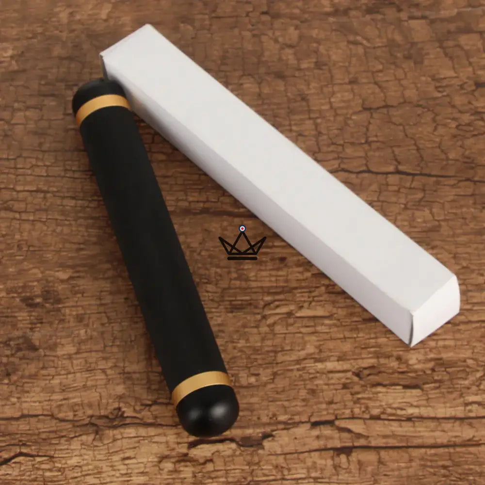 Zigarrenetui AURORA ZAMAK – Zamak-Legierung, 17,5 × 2,5 cm, hermetischer Verschluss | Gold · Schwarz – Ansicht 5