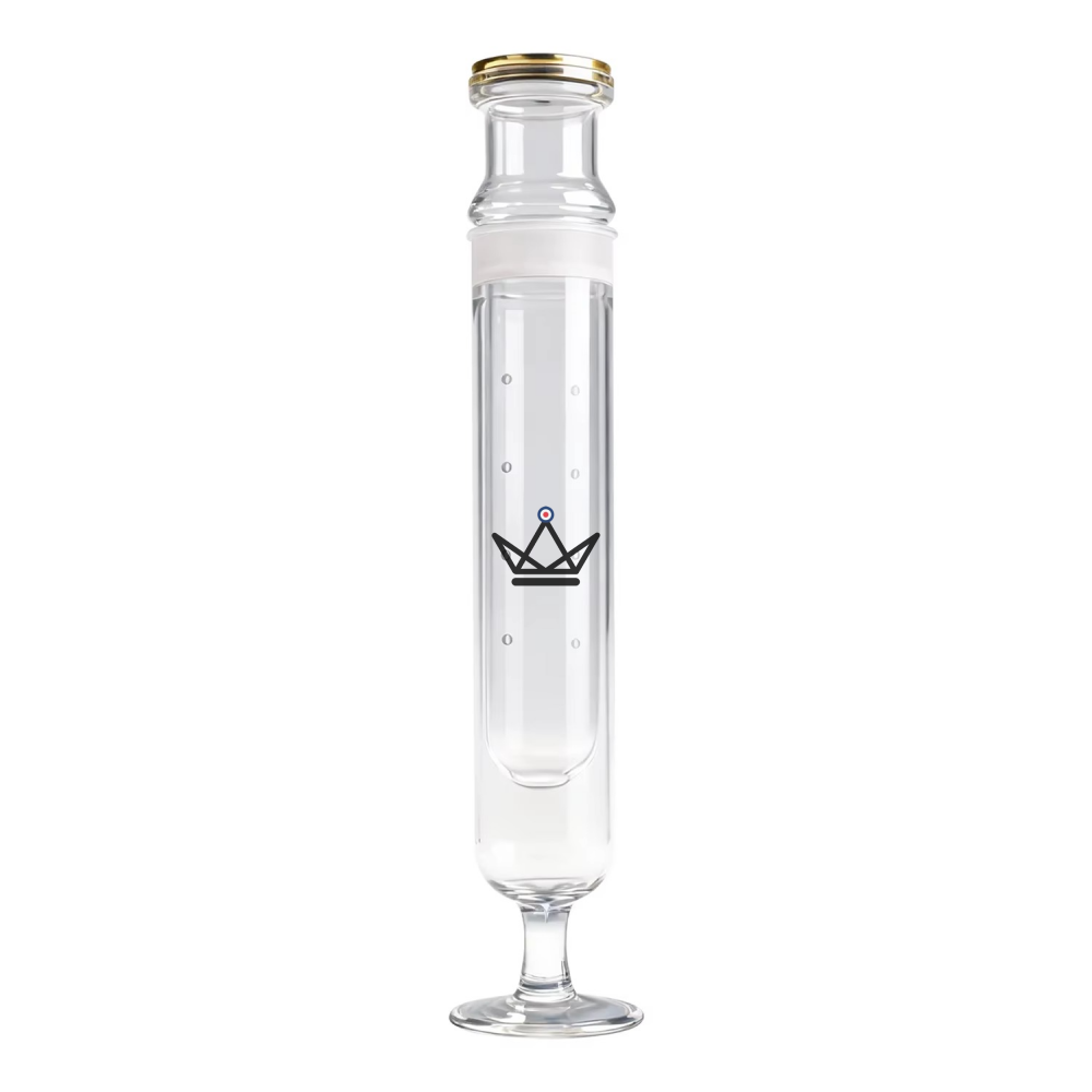 Infusio Flûtae — flute-shaped cigar infuser, integrated hygrometer | Gold & Silver — Solo / Silver
