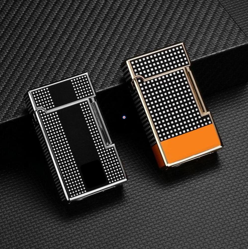 GAMBIT Torch Lighter — Flint Ignition, Refillable Torch | Black & Yellow — view 2