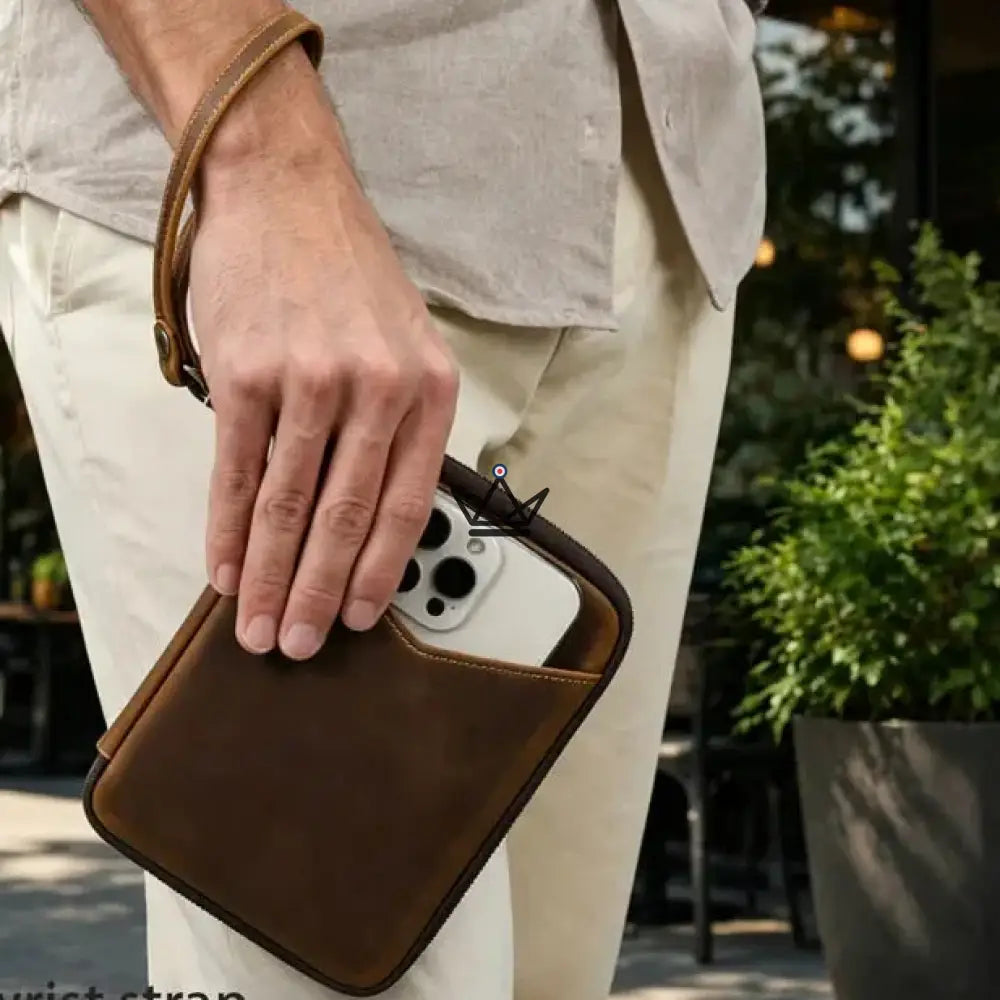 Leather Pocket Organizer - Customizable Pens & Notebooks - VOYAGEUR Plume — view 6