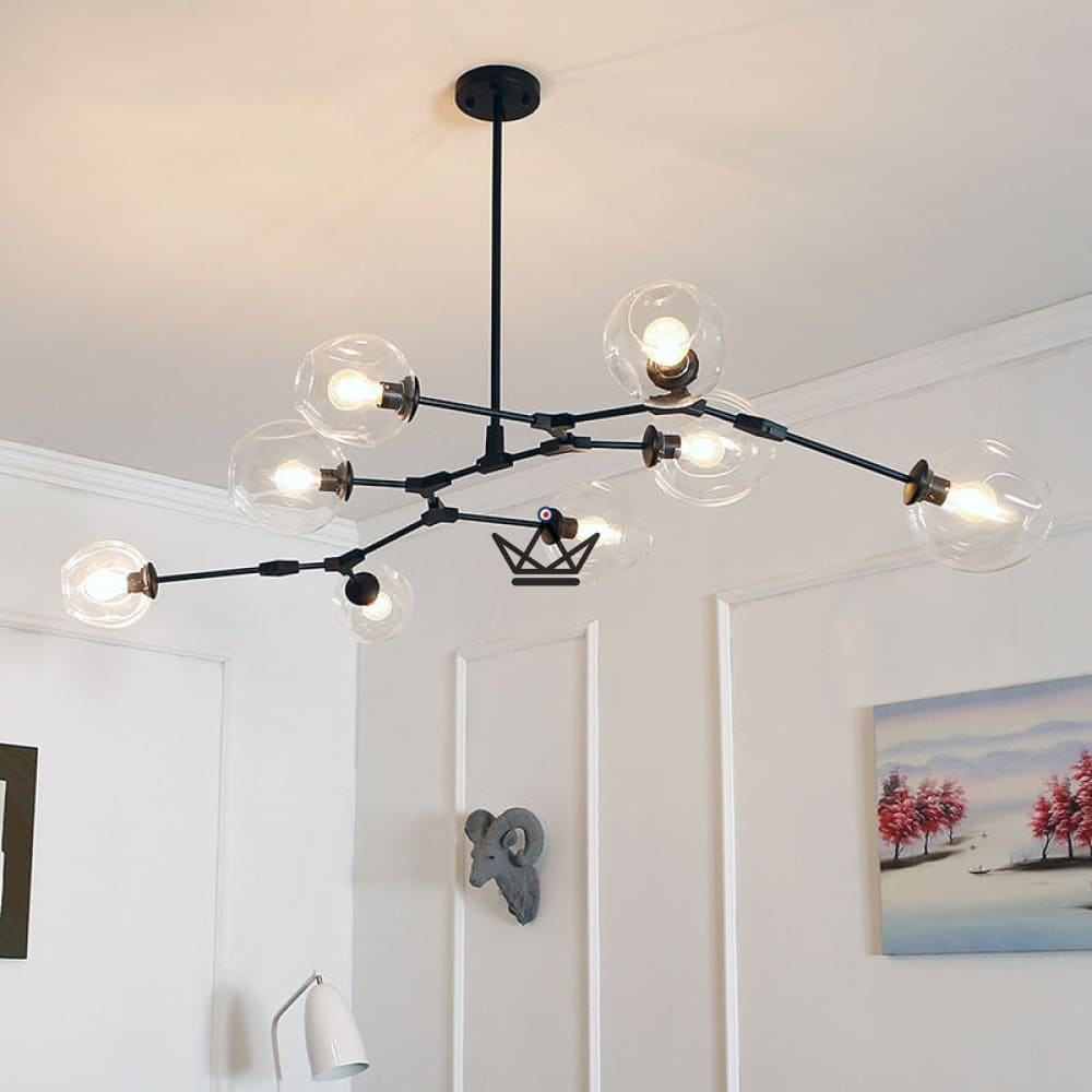 Artikulierte industrielle Deckenleuchte – Branching Bubble Style – Ansicht 10