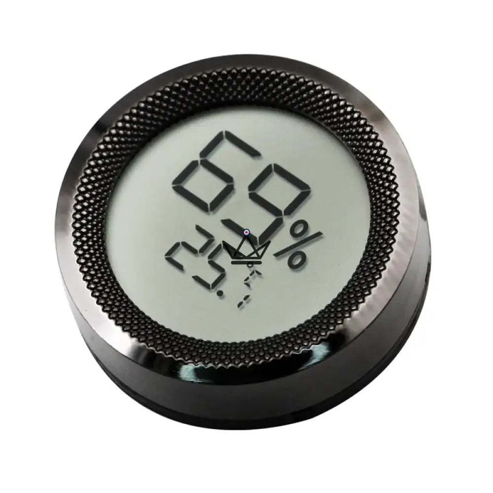 Elektronischer Zigarren-Hygrometer CARBONRING – LCD, 3 Oberflächen Gold Schwarz Silber | Zigarrenhumidor – Ansicht 5