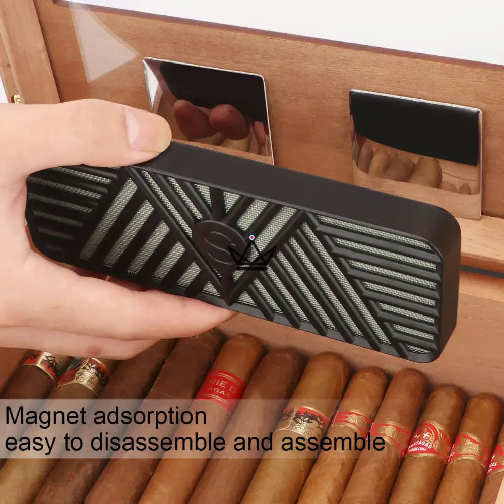 OASIS S100 Magnetischer Befeuchter — 13 × 5 cm, Hohe Qualität | Zigarrenhumidor – Ansicht 2