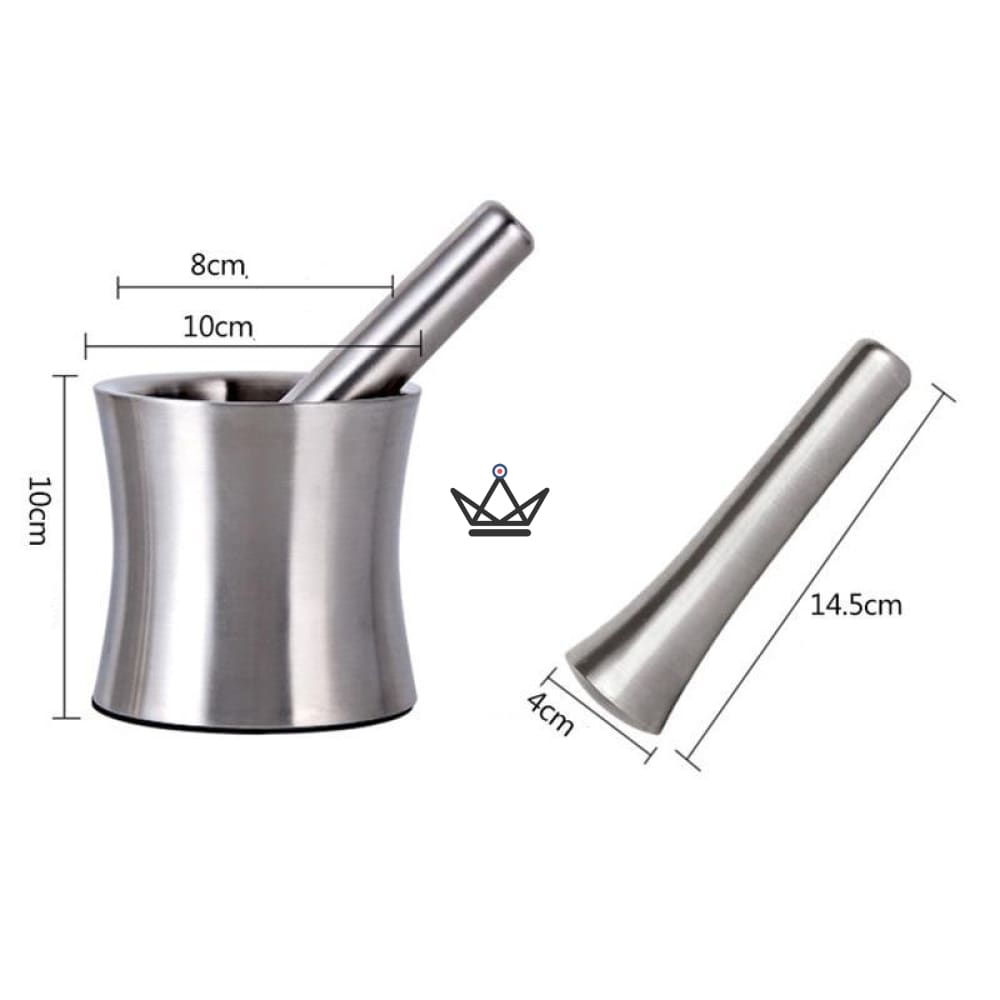 Stainless Steel Mortar and Pestle - Spices and Pepper — view 4