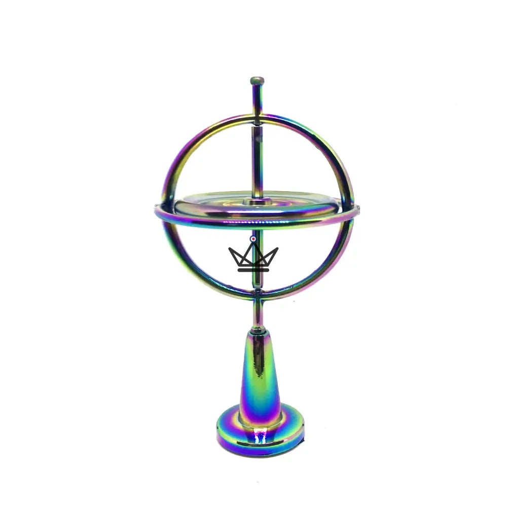 Anti-Gravity Self-Balancing Gyroscope – Educational Decompression Toy — Iridescent Rainbow