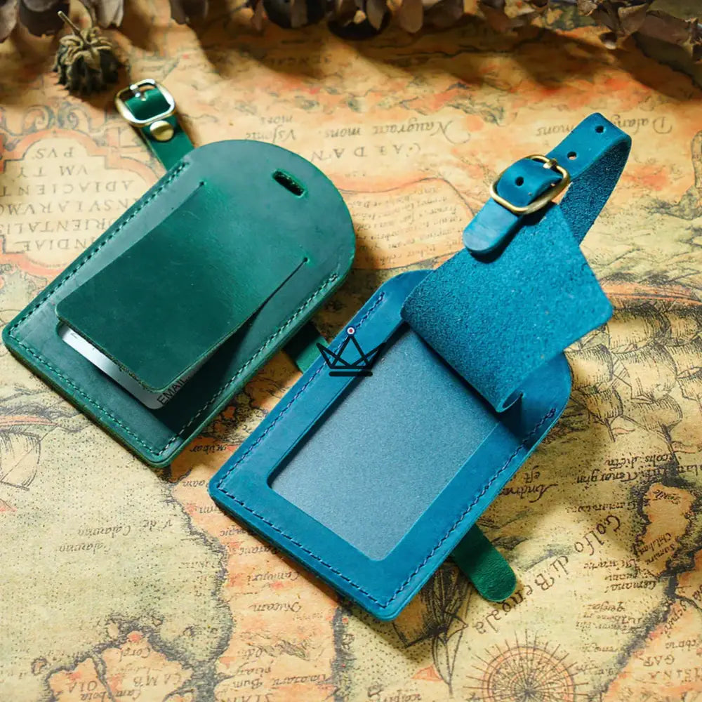 Customizable Leather Luggage Tag – Voyageur Tag — view 8