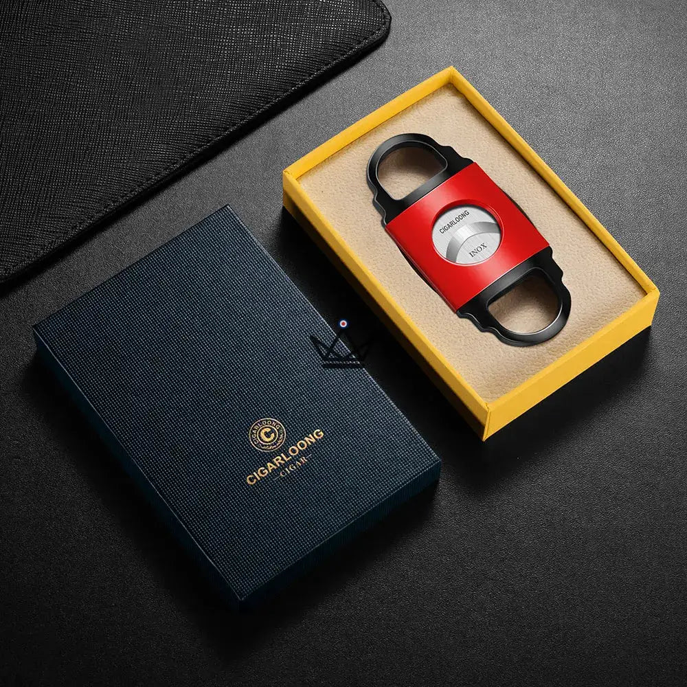 Zigarrenschneider Edition RADIANCE - Edelstahllegierung, 9,5 x 4 cm | 6 Ausführungen, Geschenkbox – Ansicht 7