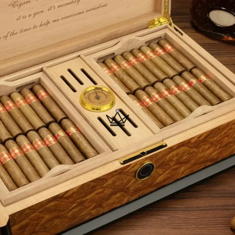 GUEVARA ELEGANZ Zigarrenhumidore – Fingerabdruck, spanische Zeder, hohe Sicherheit – Ansicht 14