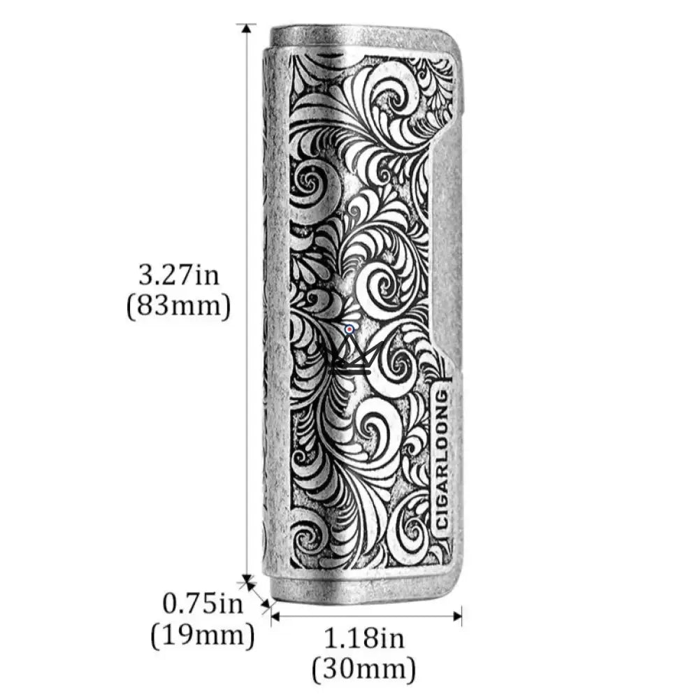 Incisum Heritage Cigar Box – Lighter + Cigar Cutter + Baroque Engraved Ashtray | Gold · Copper · Silver — view 12