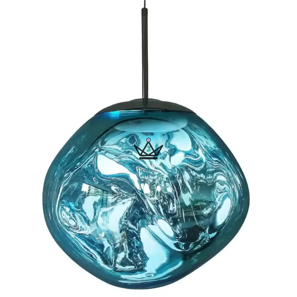Colgante Chandelier Iluminación - Melt - Tinta azul / 15cm