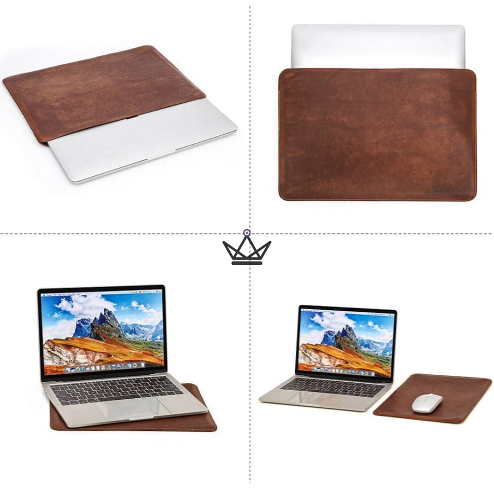 Anpassbare Laptoptasche aus Leder – Voyageur Sicuro – Ansicht 10