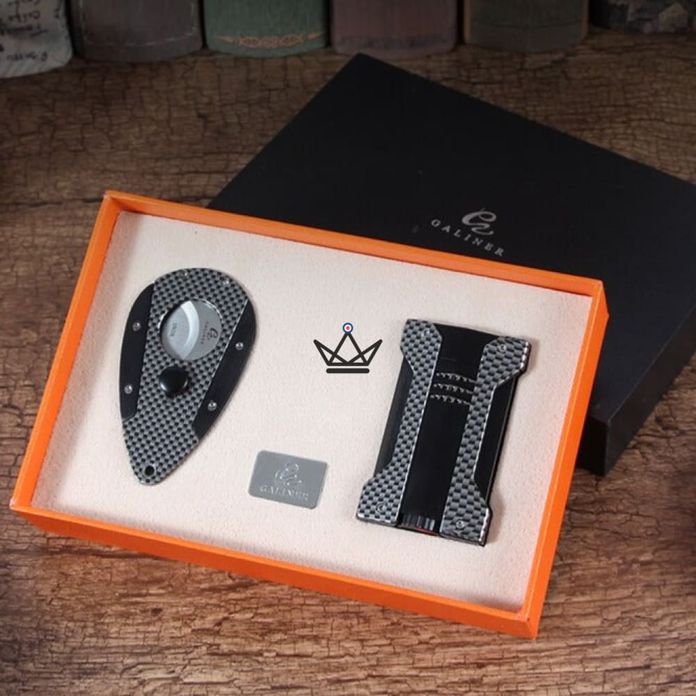 NYFE CARBON Lighter & Cigar Cutter Pack — Carbon Fiber, Torch, Collector's Box — view 7
