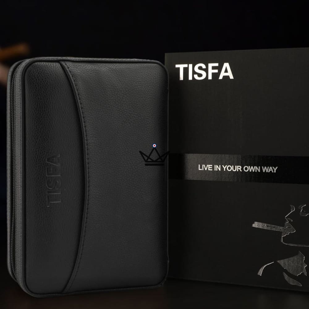 Reise-Humidor-Set aus Leder + Feuerzeug – TISFA-STIL – Ansicht 17