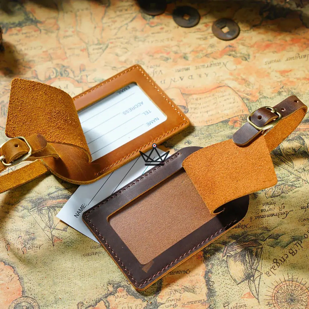 Étiquette à Bagage personnalisable en Cuir – Voyageur Tag — image 7