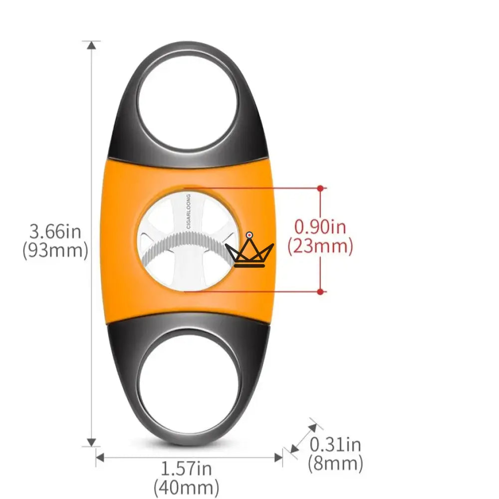 Apex Linea Cigar Cutter — Double Blade Circular Guillotine, Stainless Steel & ABS, Ø 23 mm, 8 Finishes to Choose From — view 7