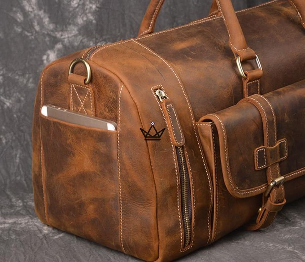 Bolso de viaje de cuero vintage - HORSE - vista 8