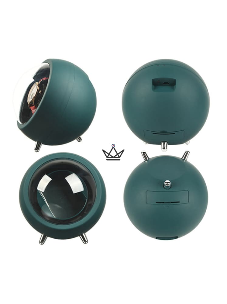 Automatic Watch Winder ORBITALIS — Globe Design, Silent Motor, 2 USB Modes — view 13