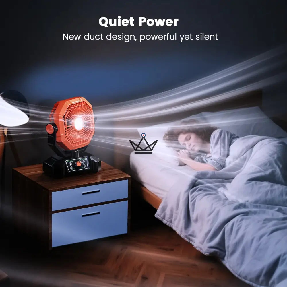 NOELY Portable Battery Fan — 20,000 mAh, LED & Power Bank — view 12