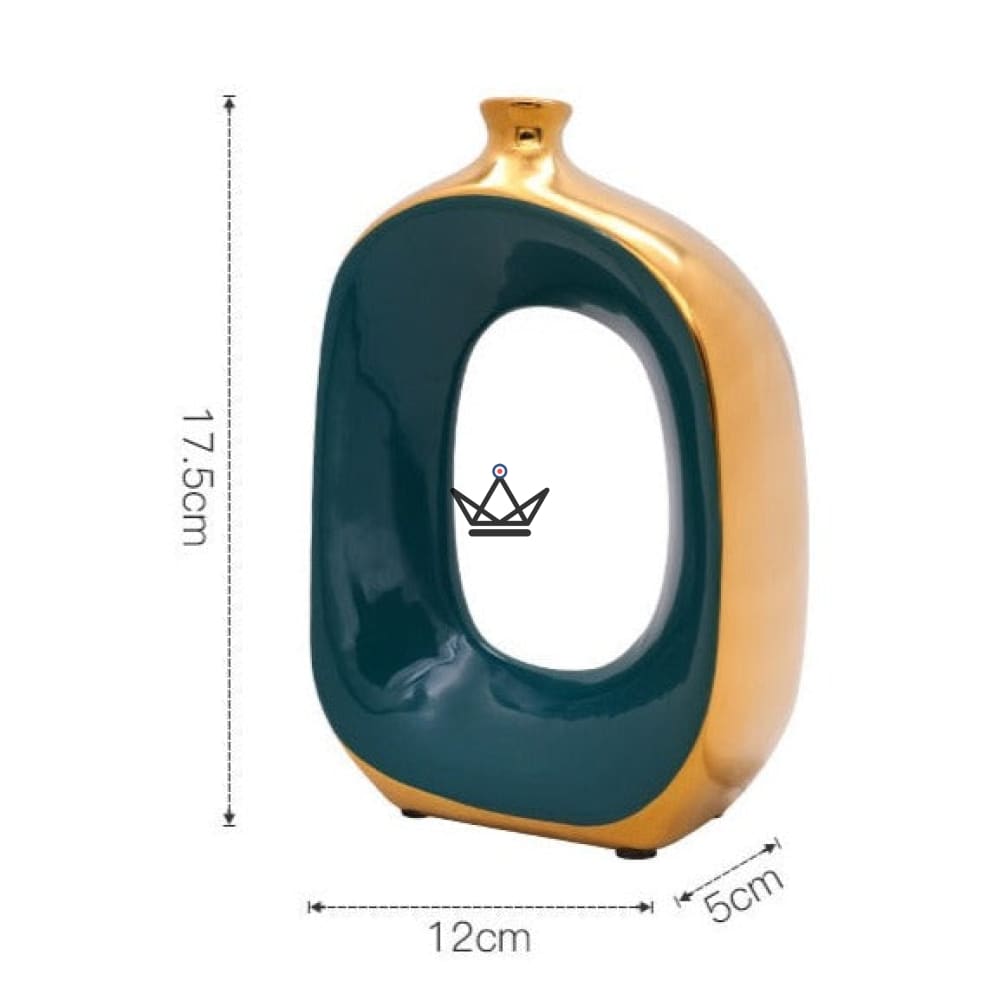 Keramikvase - Pfau Ovalis – Ansicht 6