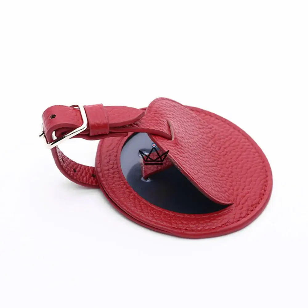 Customizable Leather Luggage Tag – Voyageur Crest — view 6