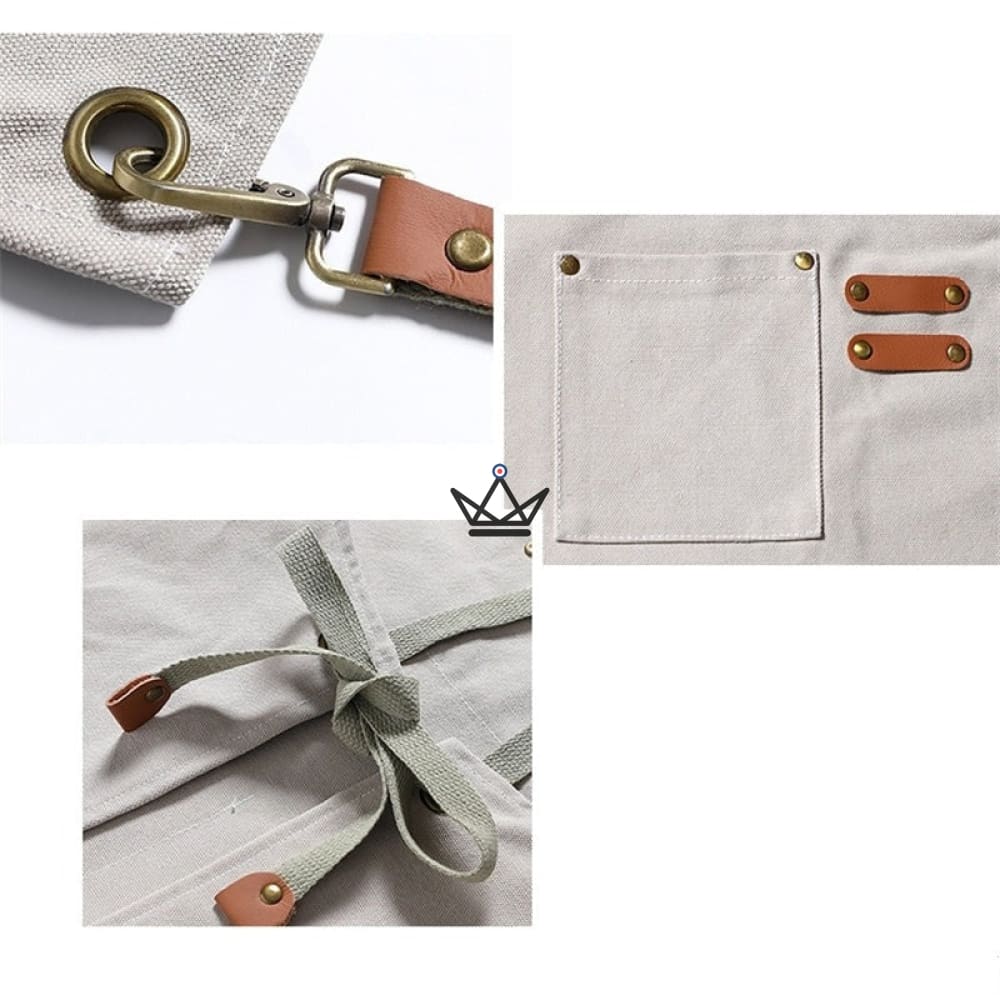 Tablier en toile vintage - WEEYI BARISTA - Toile Denim Résistante - 7 Coloris — image 9