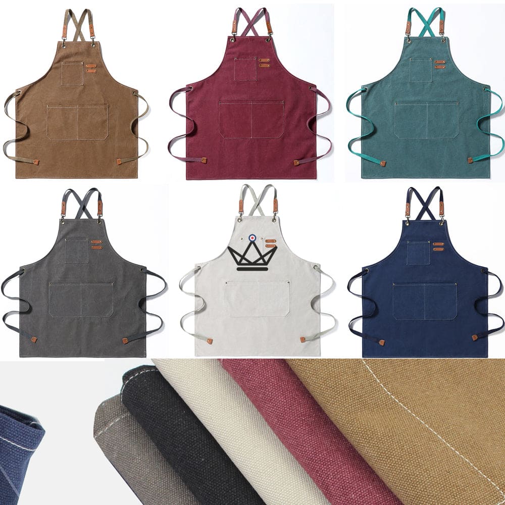Tablier en toile vintage - WEEYI BARISTA - Toile Denim Résistante - 7 Coloris — image 11
