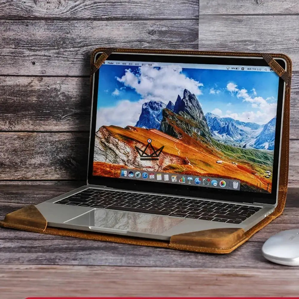 Funda de piel personalizable para MacBook de 13" - Traveler BINDING